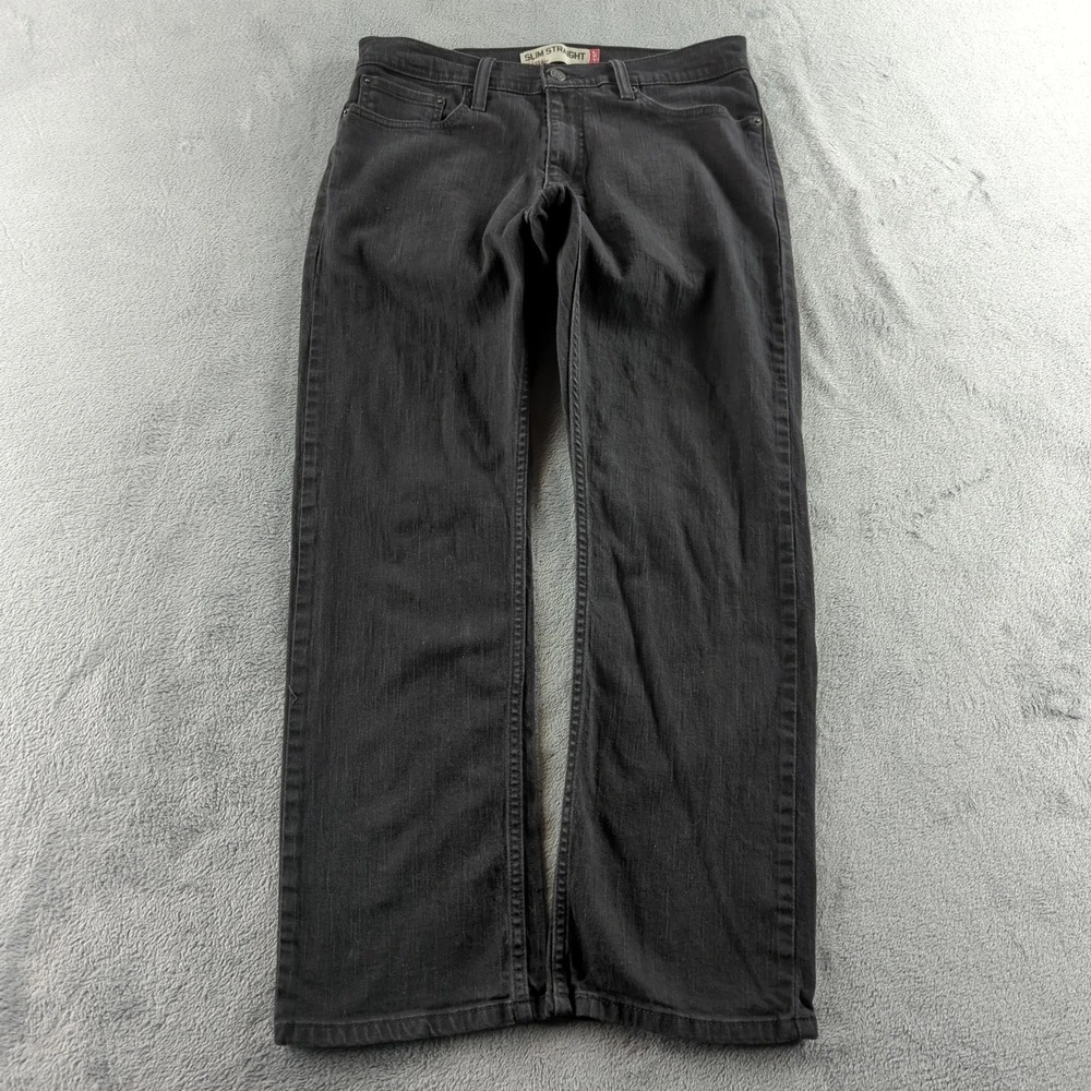 Vintage Levis 514 Jeans Mens 33 (Fits‎ 32x29) Black Faded Slim Straight Y2K
